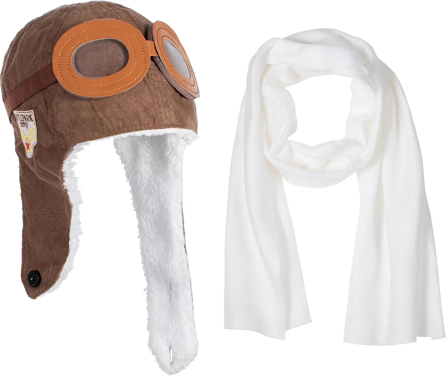 Pilot Aviator Costume Kids Coat Pants Hat Scarf Girl Boy Party Cosplay 3-11 Years