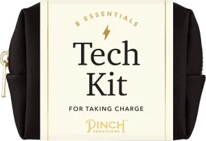 Pinch Provisions Mid-Size Tech Kit, Includes 8 Professional Technology Essentials, Perfect for Remote Work, Personal Office Accessories, & Gifting at Work (Black)