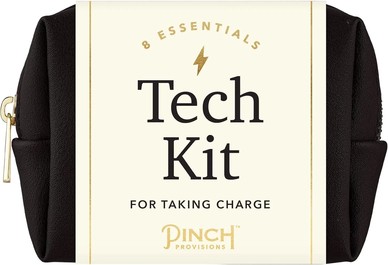 Pinch Provisions Mid-Size Tech Kit, Includes 8 Professional Technology Essentials, Perfect for Remote Work, Personal Office Accessories, & Gifting at Work (Black)