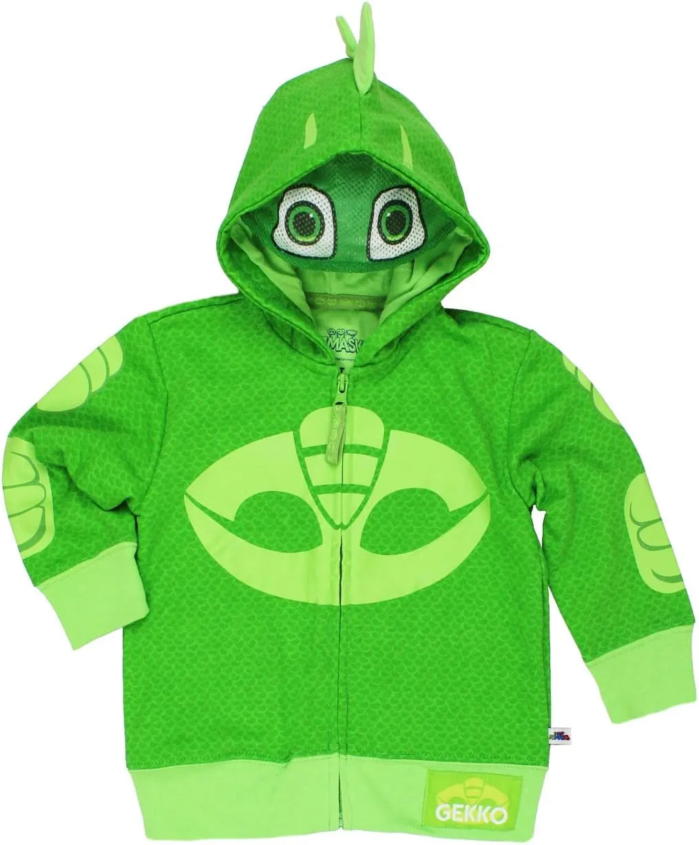 PJ Masks Boys' Toddler Gekko and Catboy Hoodie