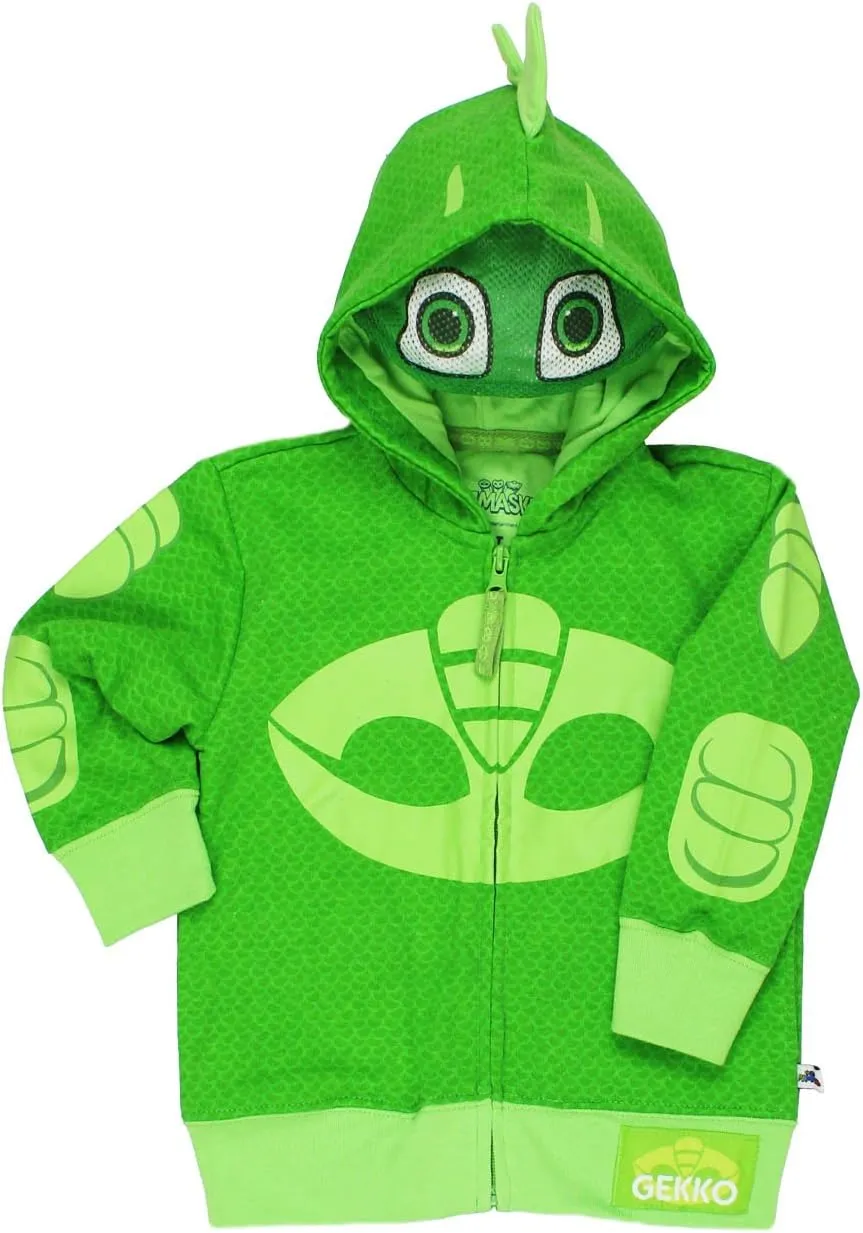 PJ Masks Boys' Toddler Gekko and Catboy Hoodie
