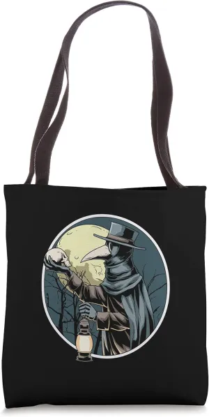 Plague Doctor Medieval Creepy Goth Tote Bag