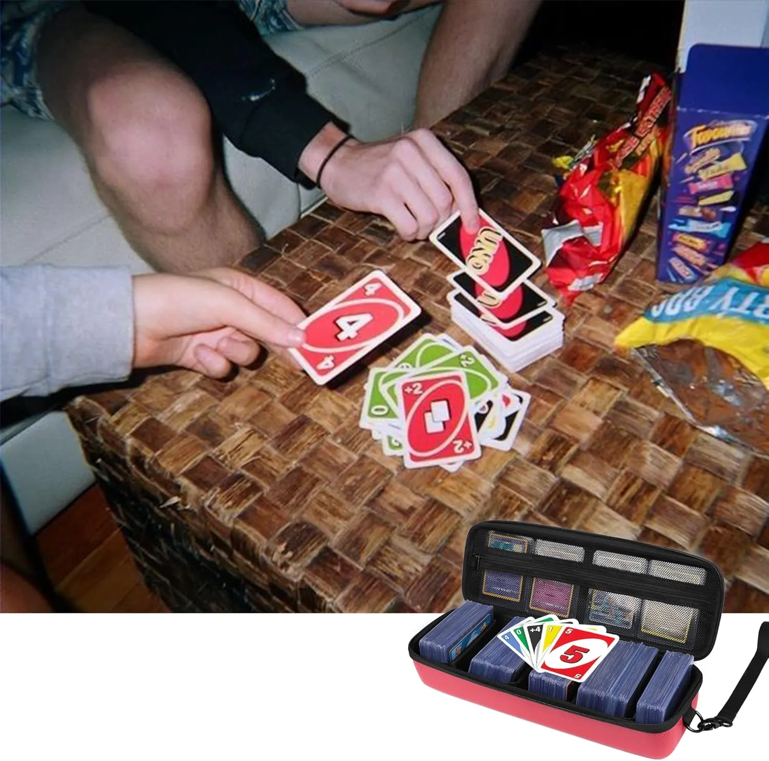 Playing Card Storage Case Game Backpack Card Holder,Collectible Trading Card Storage Bag MTG Deck Box Fits Sports Card and Baseball Cards,Business Travel Case Holds Up to 1000 Cards.