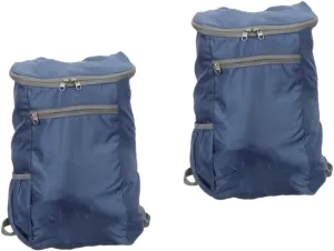 POPETPOP 2pcs Lightweight Backpack for Men Outdoor Daypack Hiking Rucksack Polyester Large Capacity Pockets Duffel Bag Blue