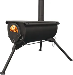 Portable Wood Stove, Titanium Camping Stove with Storage Bag, Folding Wood Burning Stove for Outdoor BBQ, Grill, Hiking, Backpacking, Traveling, Picnic