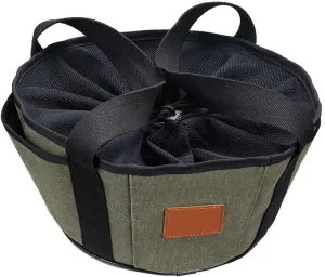 Portables Dutch Oven Storage Bag Large Capacity Tableware Storage Handbag for Outdoor Cooking and Barbecue