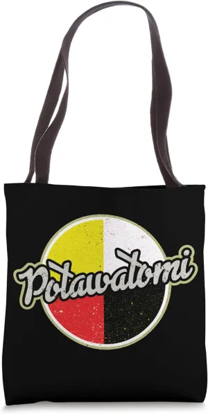 Potawatomi Neshnabe Medicine Wheel Native Americans Tote Bag