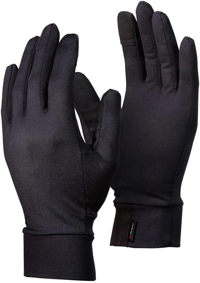 Power Stretch Pro Liner with Touch, Black, Durable Photography Glove Liner