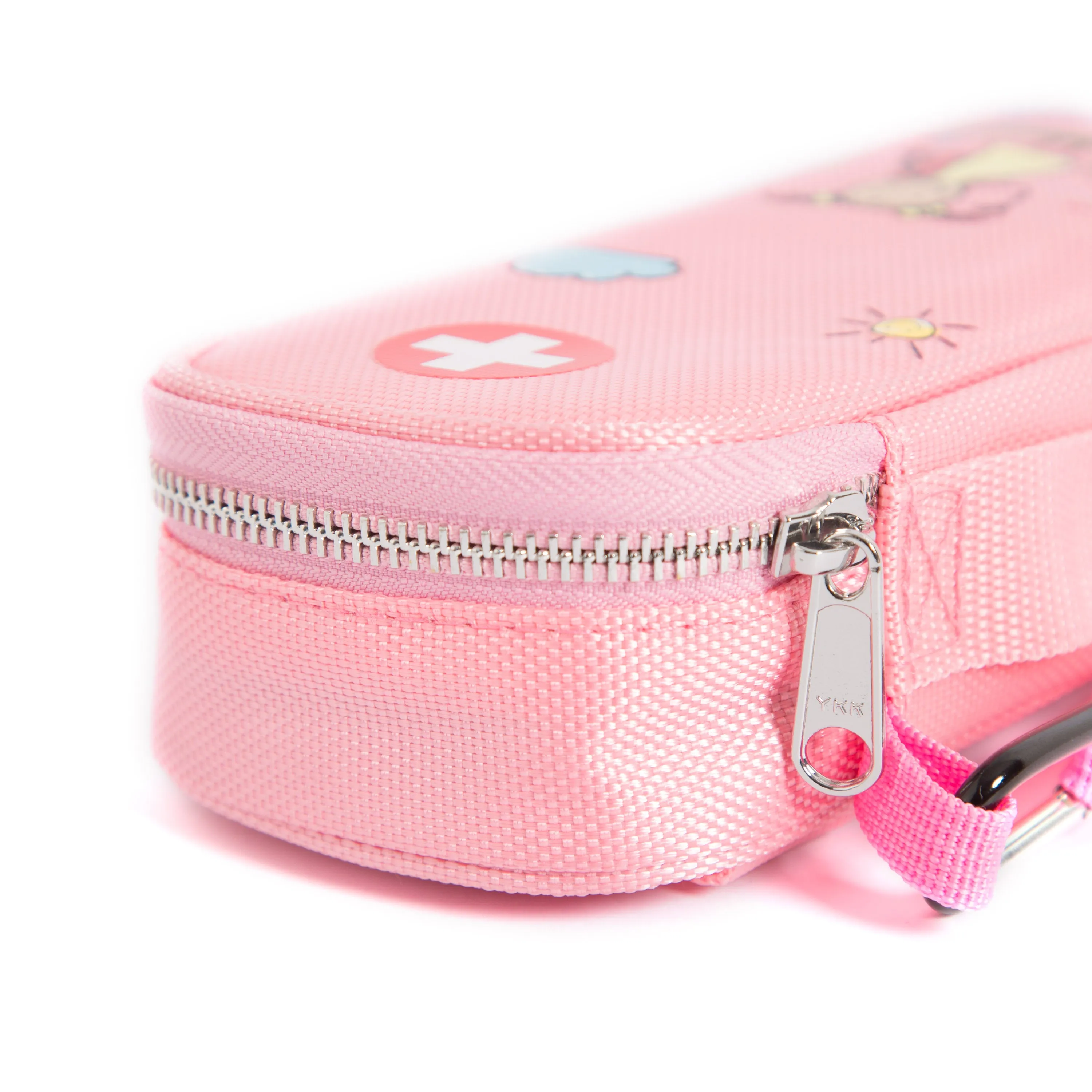 PracMedic Bags Epipen Carry Case Kids- Insulated, Holds 2 Epi Pens or Auvi Q, Antihistamine. Inhaler, Nasal Spray, Eye Drops, Allergy Medicine- Medical Carrying Case for Emergencies (Pink)