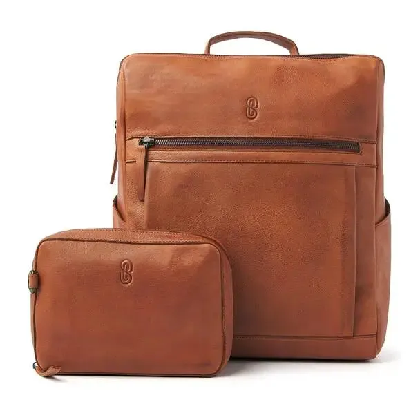 Practical Diabetes Backpack: Securely Carry Essentials with Sweet Collections' Leather Bag