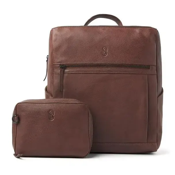 Practical Diabetes Backpack: Securely Carry Essentials with Sweet Collections' Leather Bag