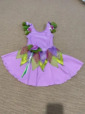 Preloved Handmade Flower Fairy/Thumbelina Costume - Size Child 4-6