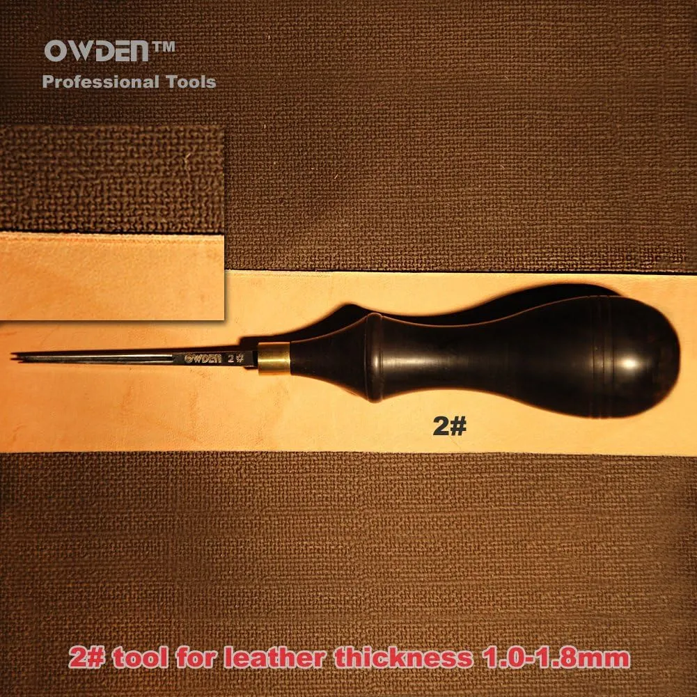 Professional Leather Edge beveles for Leather Craft (2#),Leather Tool Cutting beveling Leather Edge Skiver Tool for Leather Craft.