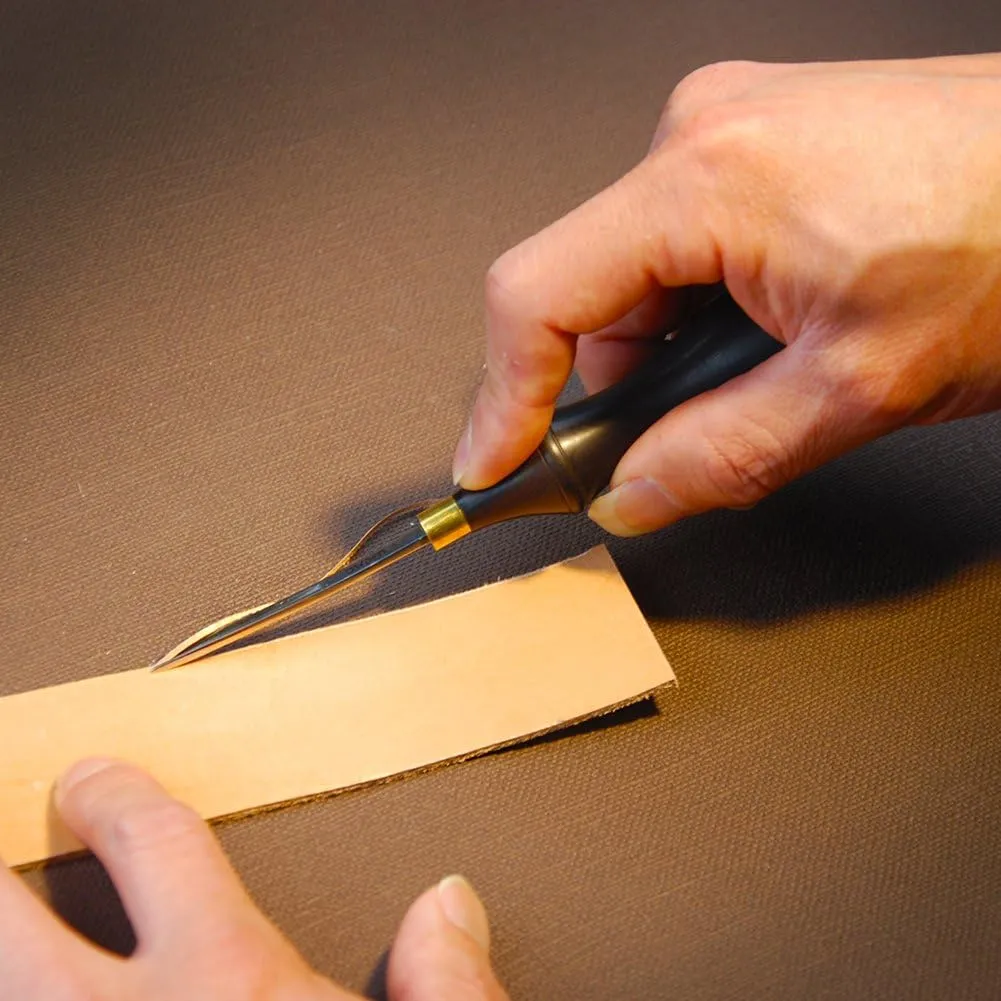 Professional Leather Edge beveles for Leather Craft (2#),Leather Tool Cutting beveling Leather Edge Skiver Tool for Leather Craft.