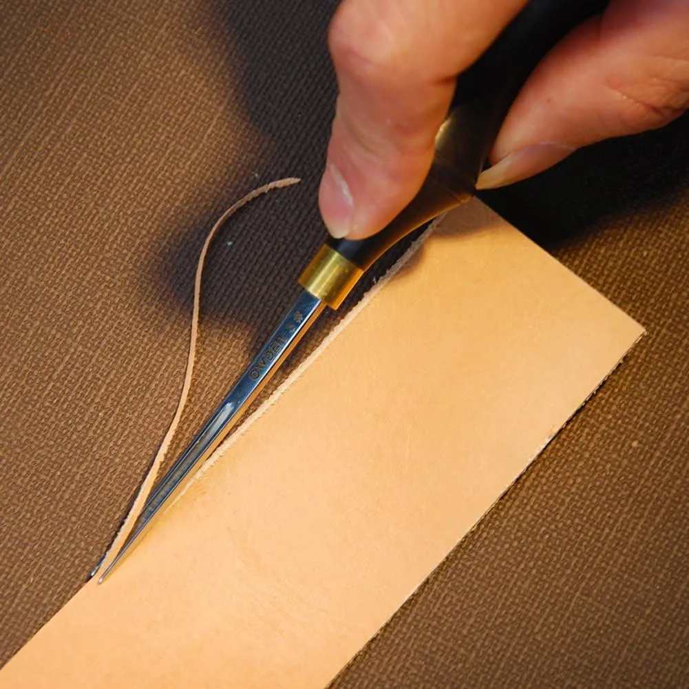 Professional Leather Edge beveles for Leather Craft (2#),Leather Tool Cutting beveling Leather Edge Skiver Tool for Leather Craft.