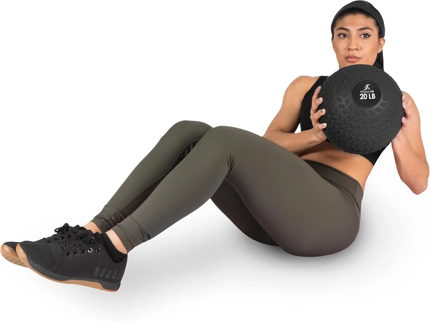 ProsourceFit Slam Medicine Balls 5, 10, 15, 20, 25, 30, 50lbs Smooth and Tread Textured Grip Dead Weight Balls for Strength and Conditioning Exercises, Cardio and Core Workouts