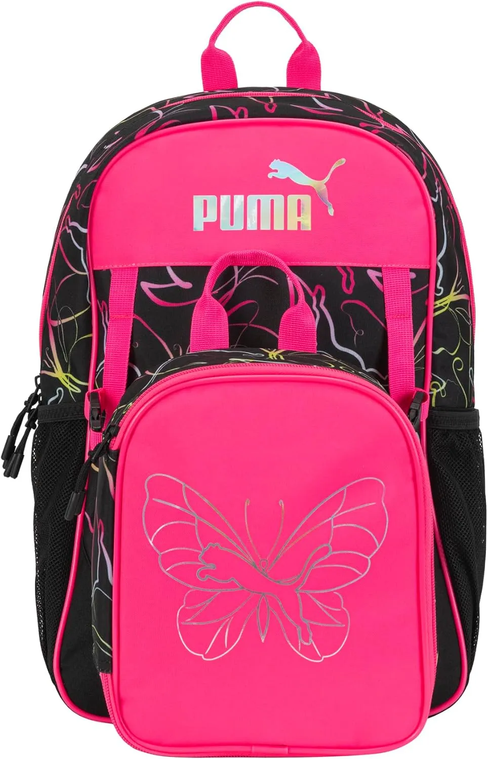 PUMA Unisex Kid's Colony Lunch Kit & Backpack Combo, Knockout Pink, Medium