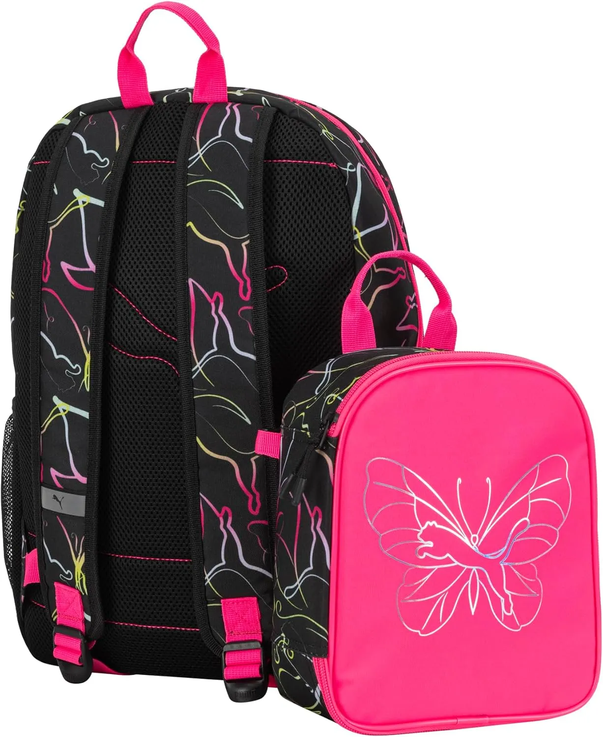 PUMA Unisex Kid's Colony Lunch Kit & Backpack Combo, Knockout Pink, Medium