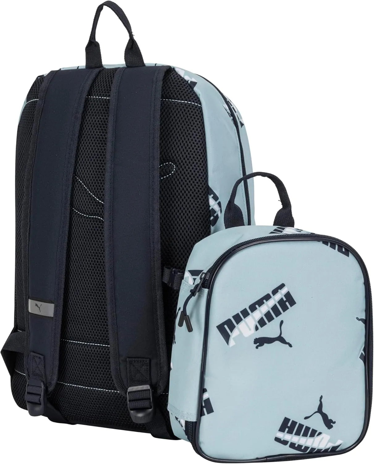 PUMA Unisex Kid's Colony Lunch Kit & Backpack Combo, Modern Mint/New Navy, Medium