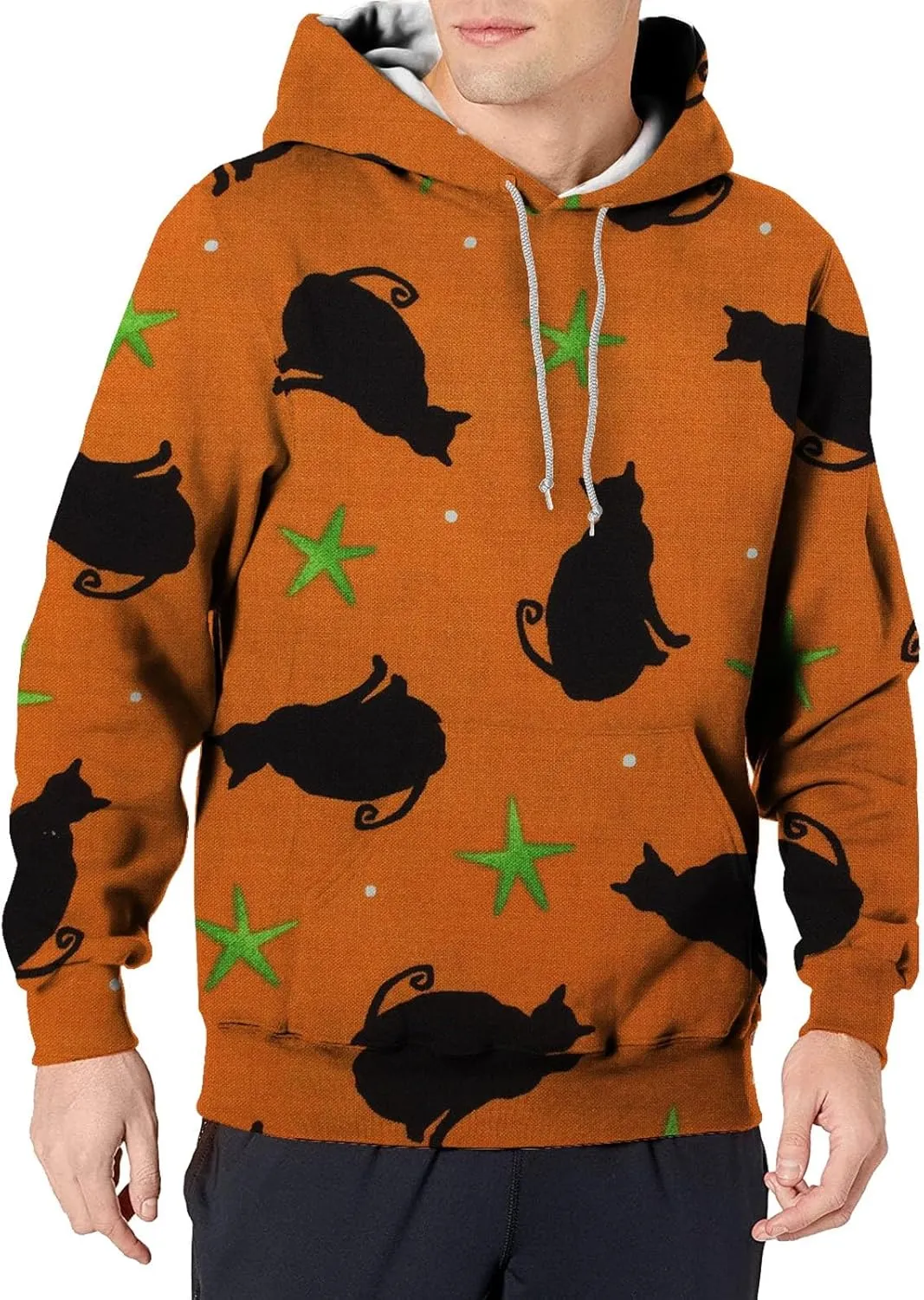 Pumpkin Sweatshirts For Men Sleeved Hoodie Halloween Sweaters Men Halloween Hoodie Mens Halloween Horror Hoodie