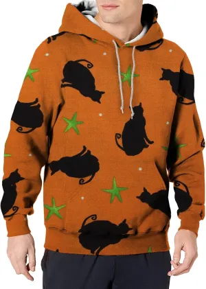 Pumpkin Sweatshirts For Men Sleeved Hoodie Halloween Sweaters Men Halloween Hoodie Mens Halloween Horror Hoodie