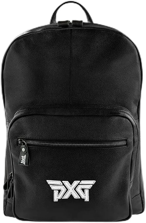 PXG Men's Classic Leather Backpack, Black