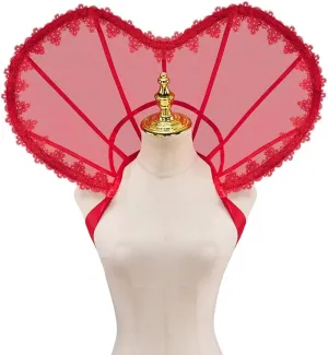 Queen Elizabeth Costume Collar Heart Shape Gothic Stand Up Collar Victorian Tudor Queen Dress Accessories