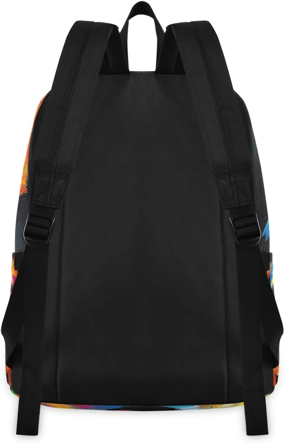 Rainbow Art Dog Puppy Backpack Set with Lunch Bag for Girls Boys Elementary Primary School Kids Lightweight Daypack Set