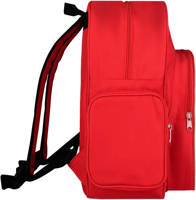 Red Emergency Bag First Aid Backpack Empty Medical First Aid Bag Treatment First Responder Trauma Bags for Camping Cycling Outings Daycare
