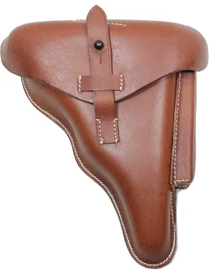 Replica WW2 German DWM 1917 Luger Holster - BROWN Leather