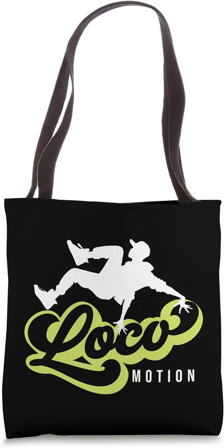 Retro Street Dancing s Retro Dance Class s Loco-Motion Tote Bag