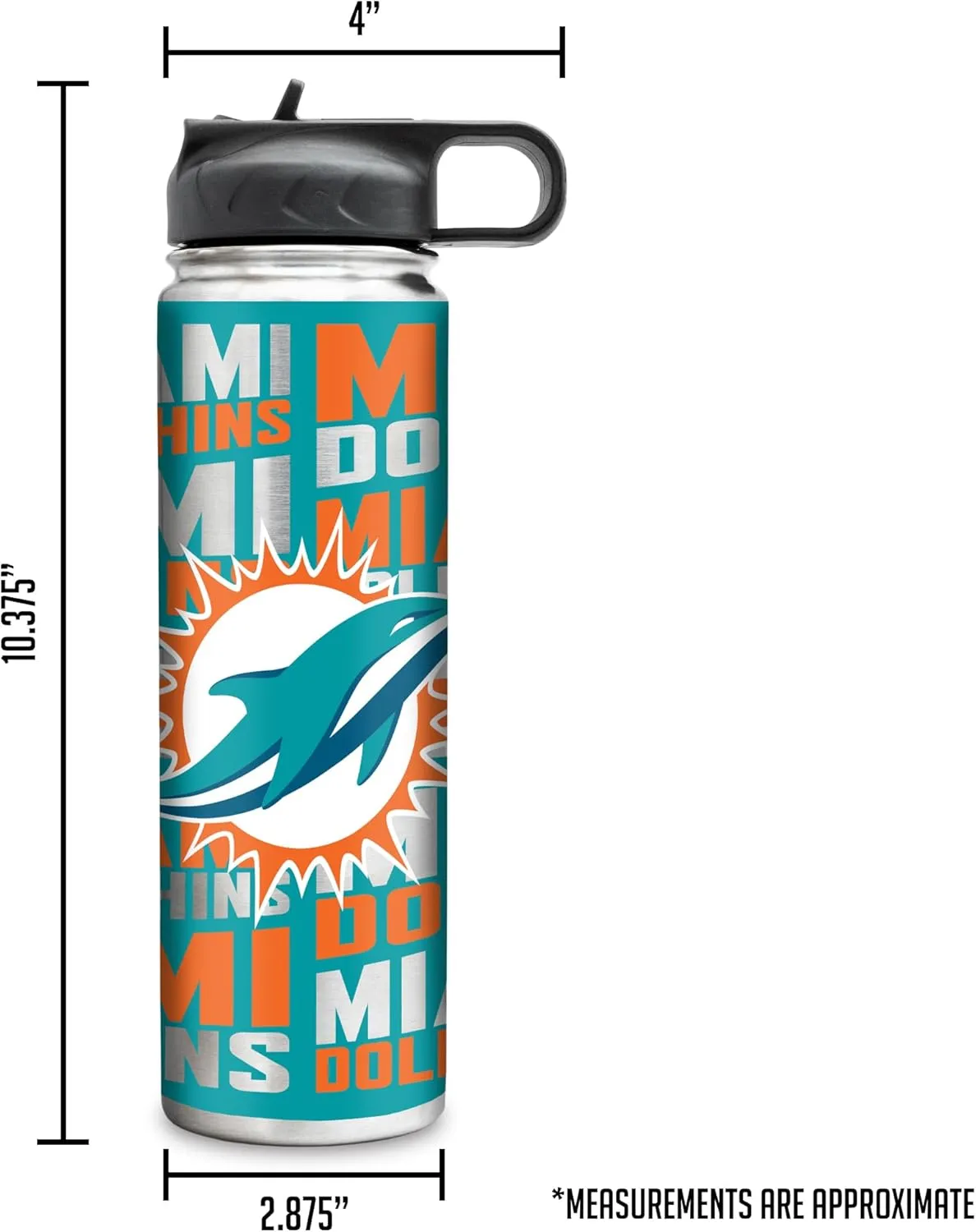 Rico Industries NFL Football Stainless Steel Tumbler with Lid - Great For Coffee, Tea, Water or Cocktails