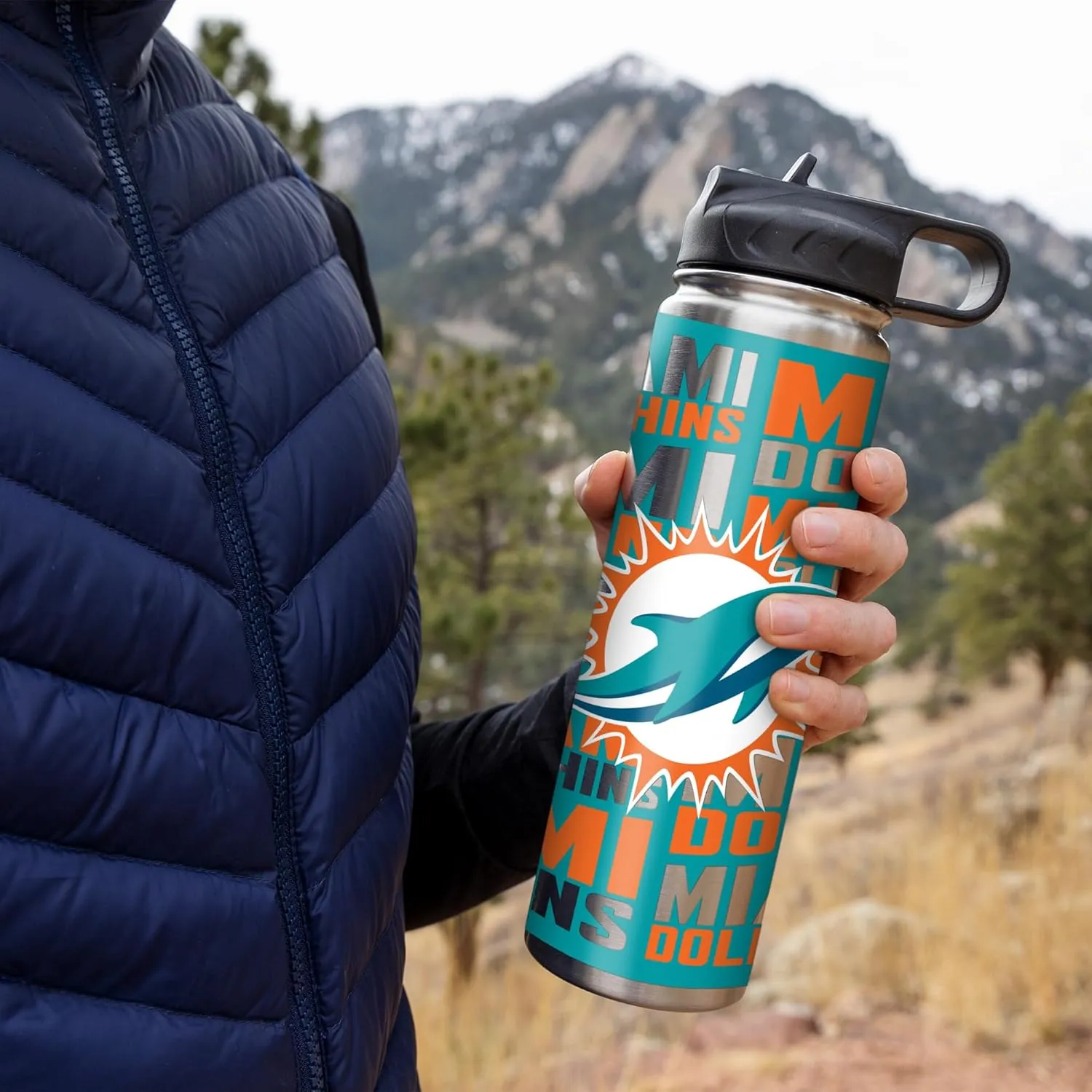 Rico Industries NFL Football Stainless Steel Tumbler with Lid - Great For Coffee, Tea, Water or Cocktails
