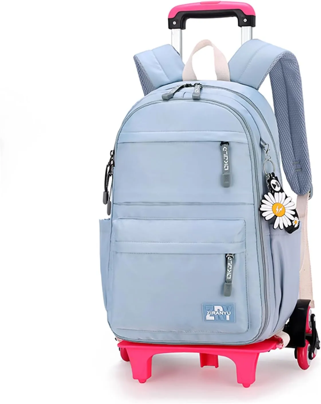 Rolling Backpack,Backpack with Wheels,Kids Roller Backpack for Girls Boys Travel Bag on Wheels Kids Trolley School Bag,Blue