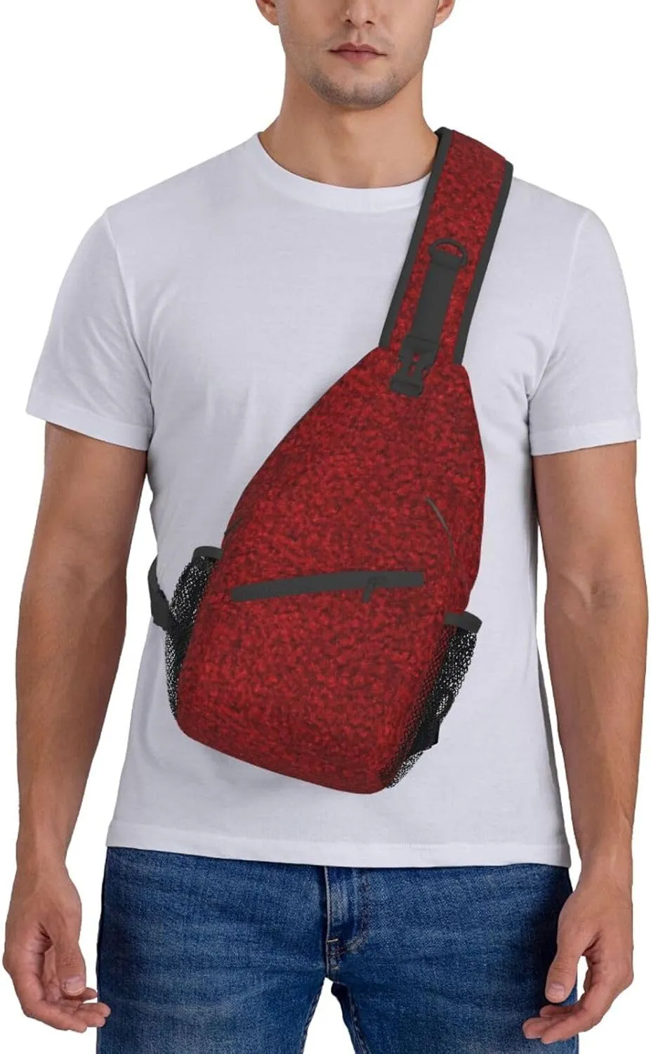 Rose Represents Love Cross Chest Bag Diagonally Travel Backpack, Light Travel, Hiking Single Shoulder Bag