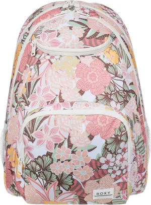 Roxy Women Shadow Swell 24 L Medium Backpack, White Viva La Vida, One Size