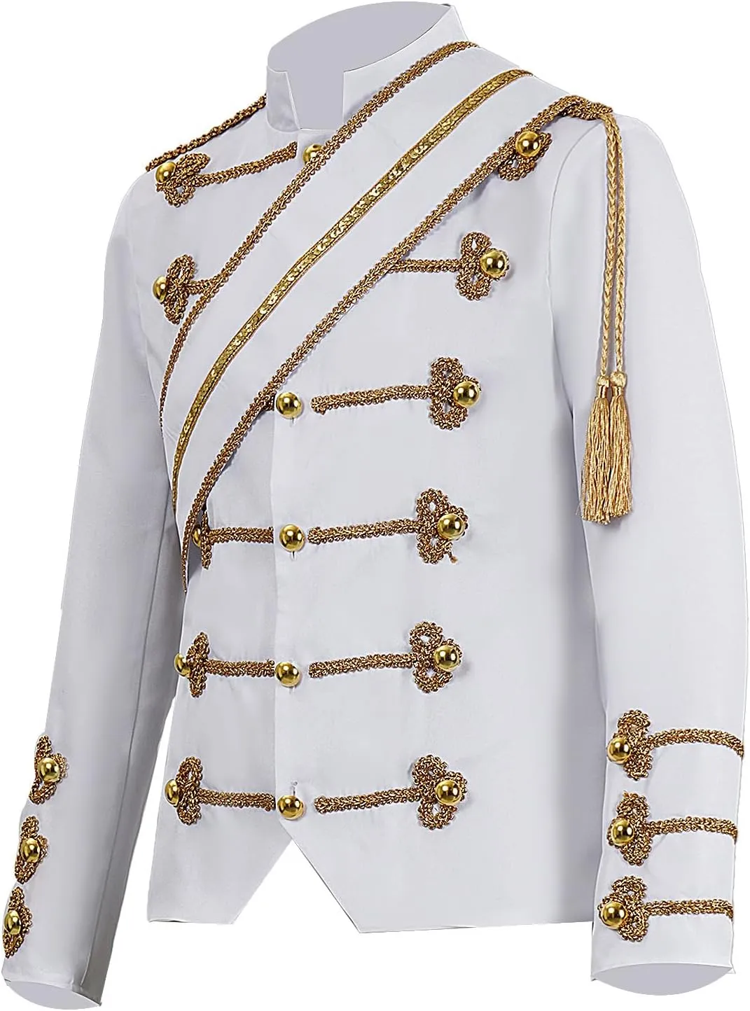 Royal Court Prince Costume Breasted Suit Gild Blazer Jacket Nightclub Bar Dress