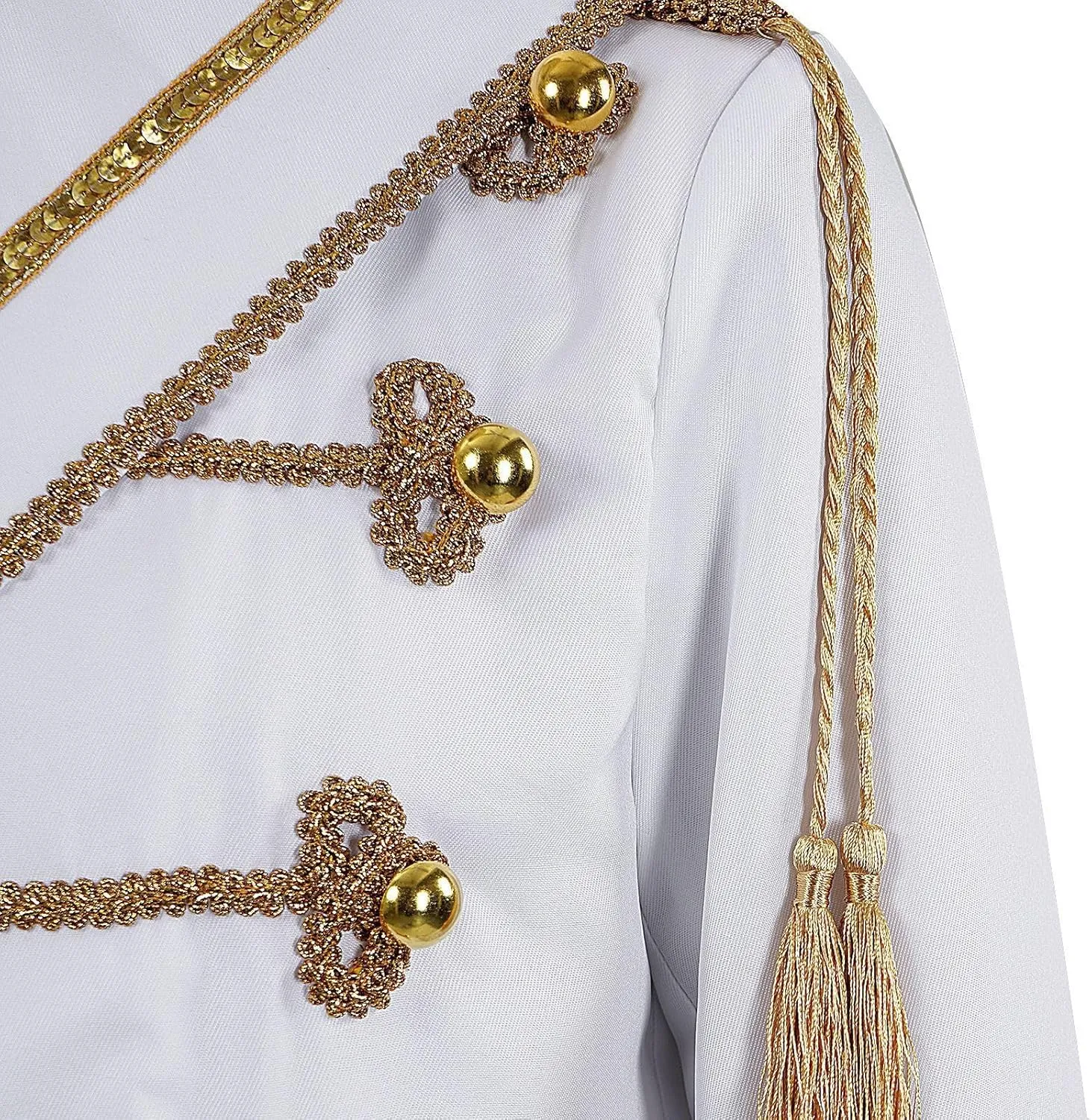 Royal Court Prince Costume Breasted Suit Gild Blazer Jacket Nightclub Bar Dress