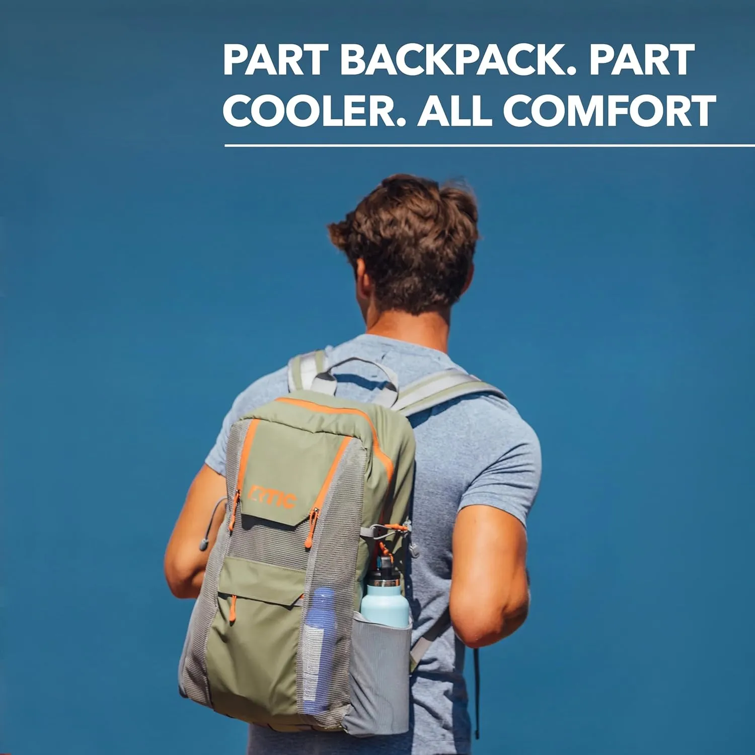 RTIC Chillout 24 Can Backpack Cooler Insulated Portable Soft Cooler Bag for Lunch, Beach, Drink, Beverage, Travel, Camping, Picnic, Car, Hiking