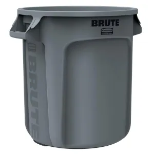 Rubbermaid Brute Round Trash Can10 Gallon, Gray