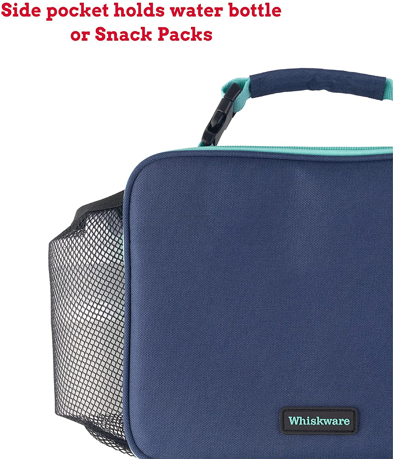 Rynx | Whiskware Insulated Soft Cooler Bag Lunch Box For School, Work And Travel, One Size, Navy Blue