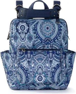 Sakroots Women's Eco-Twill Loyola Small Convertible Backpack, Navy Wanderlust, One Size