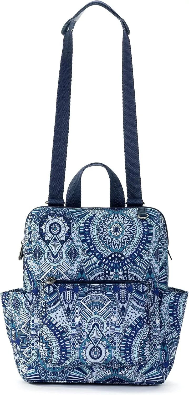 Sakroots Women's Eco-Twill Loyola Small Convertible Backpack, Navy Wanderlust, One Size