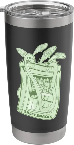 Salty Snacks food Bag of Sardines Stainless Steel Insulated Tumbler