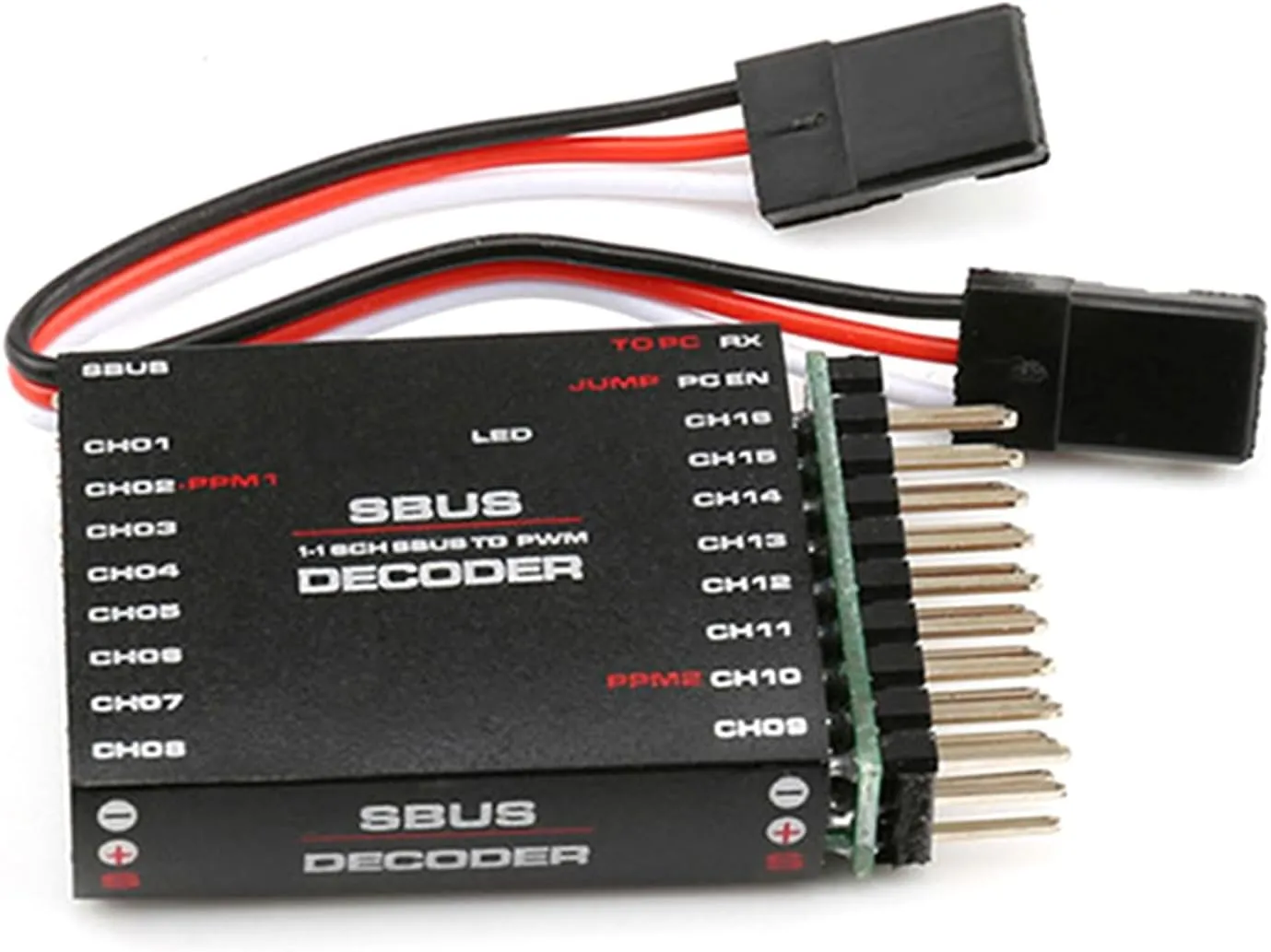 SBUS to PWM/PPM Decoders 16 Channel Converter Receiver Signal Decoders Transmitters for Futaba Orange Frsky SBUS