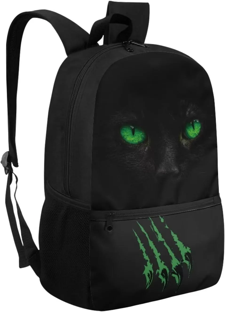 School Shoulderbag for Teens Classic Backpack Black Panther Durable and Lightweight 1 Main Compartment with Double Zipper Can Put 14 Inch Laptop for Working