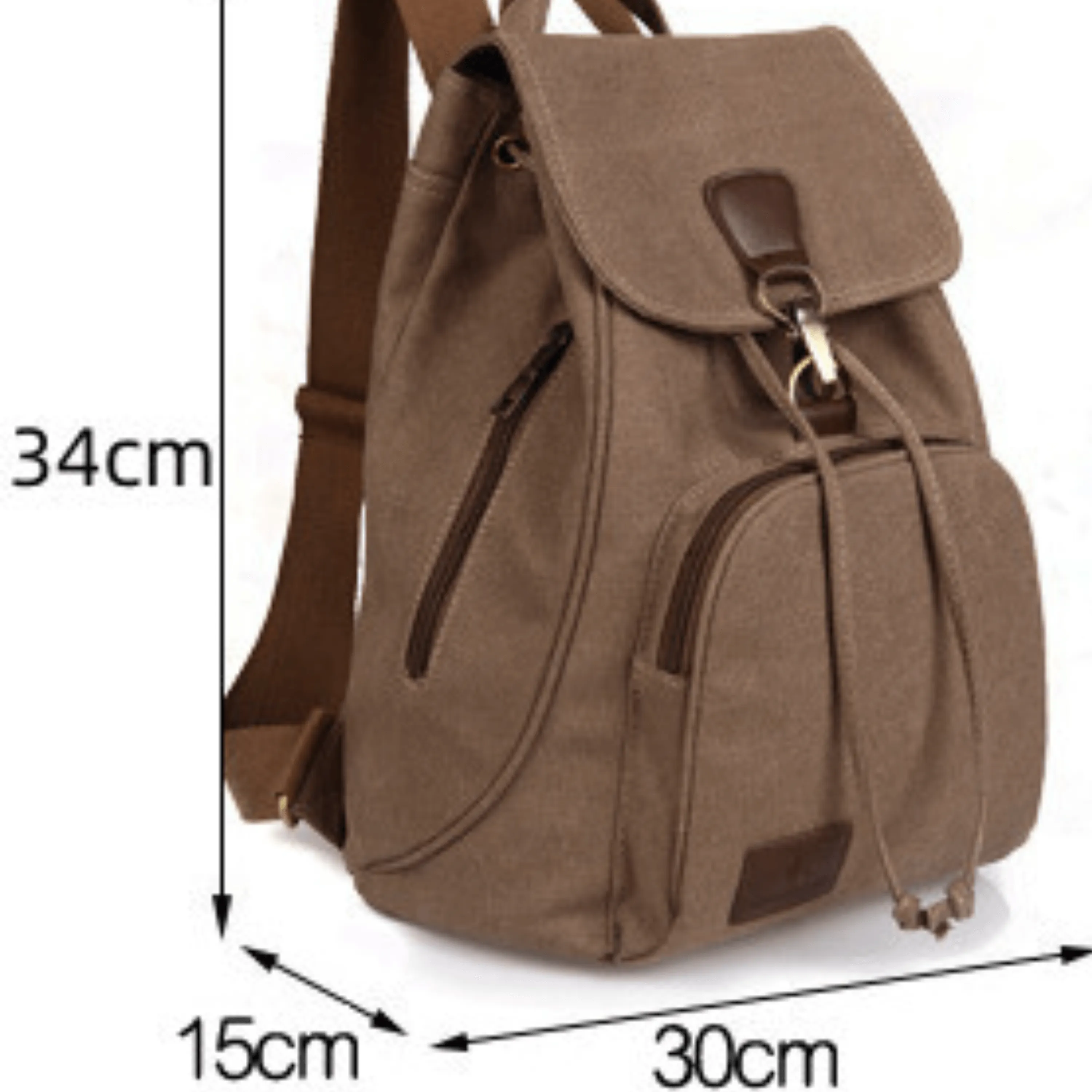School | Work | Gym Canvas Backpack – Lightweight, Durable and Everyday Ready