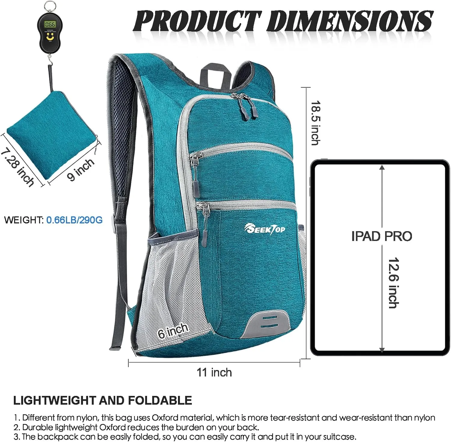 Seektop 20L Hiking Backpack Ultra Lightweight Waterproof Travel Backpack Packable Small Outdoor Bag Foldable Day Pack for Women Men