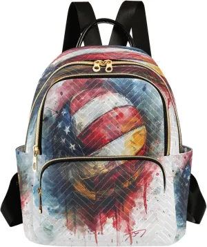 senya Volleyball Women Backpack Purse Travel Daypack Shoulder Bag