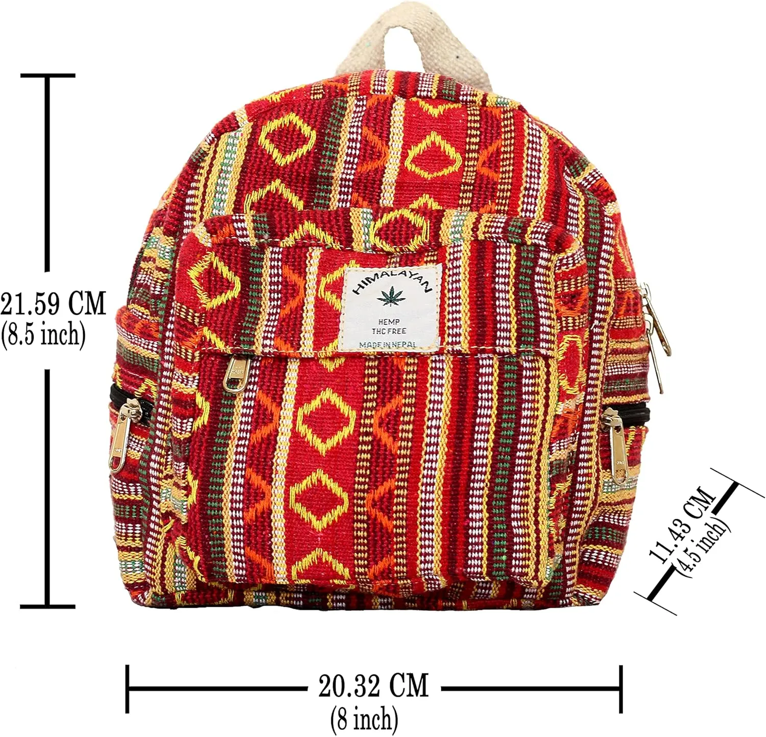 Set Of Mini Backpack   Pen case   Coin Purse Hemp University Light Weight Backpack For Girl (Red),Small Backpack